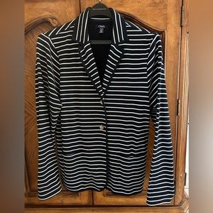 Chaps XXL Navy and White Striped Jacket